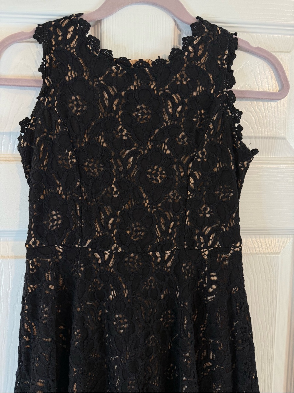 Rare Editions Black Lace Fit-and-Flare Dress for Girls